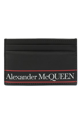 Мужской кожаный футляр для кредитных карт ALEXANDER MCQUEEN черного цвета, арт. 602144/1SJ8B | Фото 1 (Материал: Натуральная кожа)