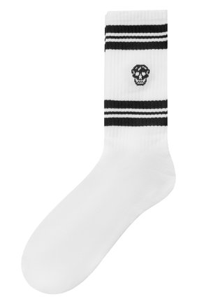 Мужские хлопковые носки ALEXANDER MCQUEEN черного цвета по цене 6295 руб., арт. 573458/4C05Q | Фото 1 Мужские хлопковые носки ALEXANDER MCQUEEN черного цвета, арт. 573458/4C05Q | Фото 1