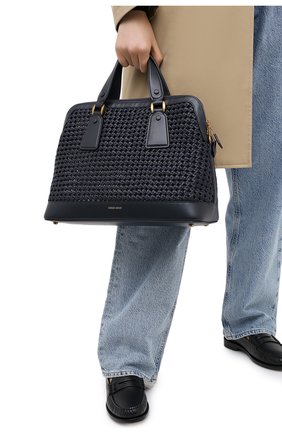 Женская сумка GIORGIO ARMANI темно-синего цвета по цене 237500 руб., арт. Y1A178/YTE5D | Фото 2 Женская сумка GIORGIO ARMANI темно-синего цвета, арт. Y1A178/YTE5D | Фото 2