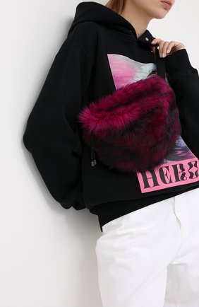 Женская поясная сумка VETEMENTS розового цвета по цене 68350 руб., арт. UAH21BA161 2402/W | Фото 2 Женская поясная сумка VETEMENTS розового цвета, арт. UAH21BA161 2402/W | Фото 2