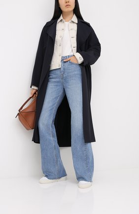 Женская джинсовая куртка MOUSSY белого цвета по цене 32900 руб., арт. 025DSC11-1170 | Фото 2 Женская джинсовая куртка MOUSSY белого цвета, арт. 025DSC11-1170 | Фото 2