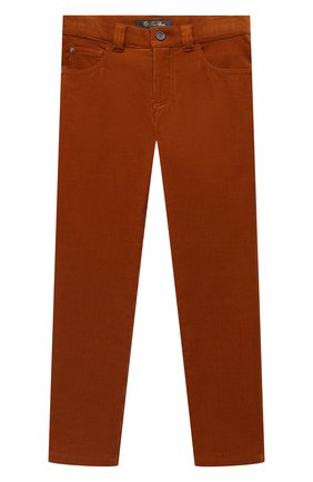 Детские хлопковые брюки LORO PIANA коричневого цвета по цене 25600 руб., арт. FAL2312 | Фото 1 Детские хлопковые брюки LORO PIANA коричневого цвета, арт. FAL2312 | Фото 1