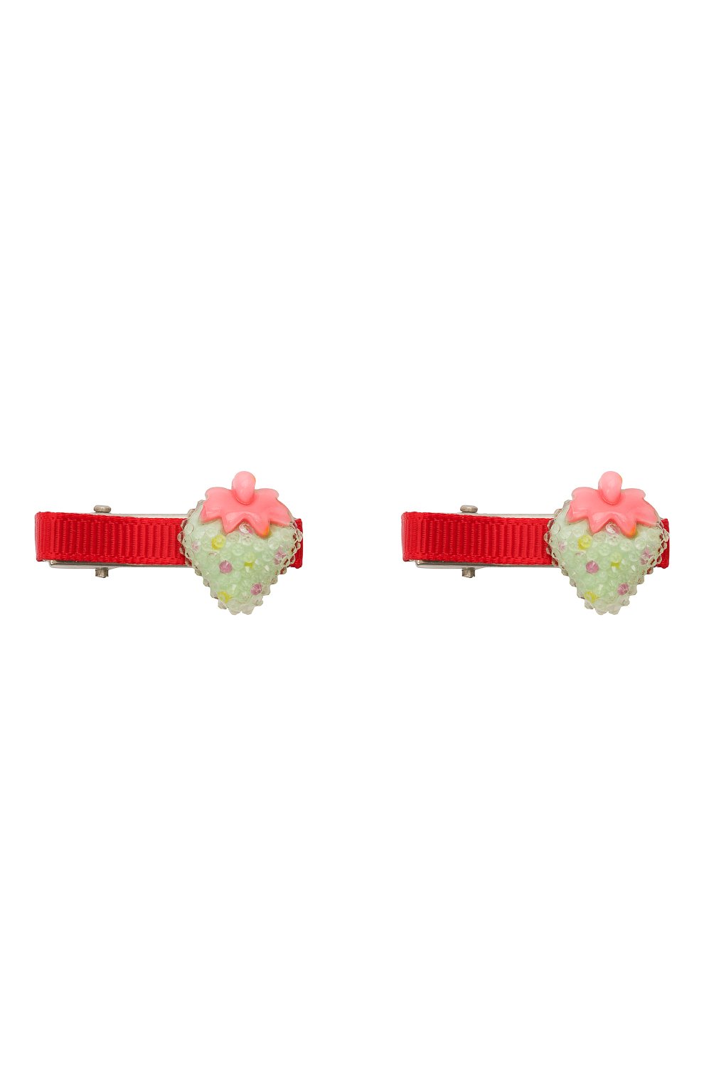 Детская комплект из двух заколок shiny strawberry JUNEFEE разноцветного цвета, арт. 6235 | Фото 1