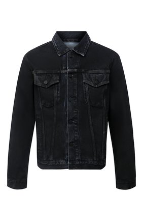 Мужская джинсовая куртка OFF-WHITE черного цвета по цене 65950 руб., арт. 0MYE054E20DEN0031049 | Фото 1 Мужская джинсовая куртка OFF-WHITE черного цвета, арт. 0MYE054E20DEN0031049 | Фото 1
