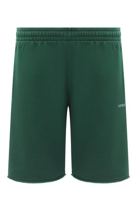 Мужские хлопковые шорты OFF-WHITE зеленого цвета по цене 33900 руб., арт. 0MCI006E20FLE0055710 | Фото 1 Мужские хлопковые шорты OFF-WHITE зеленого цвета, арт. 0MCI006E20FLE0055710 | Фото 1