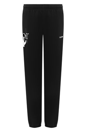 Мужской хлопковые джоггеры OFF-WHITE черного цвета по цене 38900 руб., арт. 0MCH029E20FLE0021001 | Фото 1 Мужской хлопковые джоггеры OFF-WHITE черного цвета, арт. 0MCH029E20FLE0021001 | Фото 1