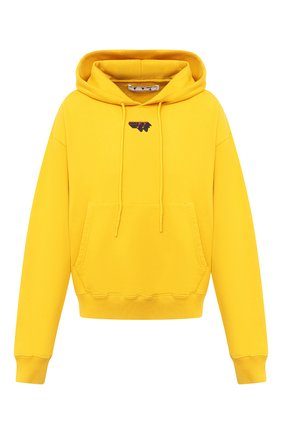 Мужской хлопковое худи OFF-WHITE желтого цвета по цене 47000 руб., арт. 0MBB037E20FLE0081810 | Фото 1 Мужской хлопковое худи OFF-WHITE желтого цвета, арт. 0MBB037E20FLE0081810 | Фото 1 (Рукава: Длинные; Длина (для топов): Стандартные; Материал внешний: Хлопок; Мужское Кросс-КТ: Худи-одежда; Принт: С принтом)