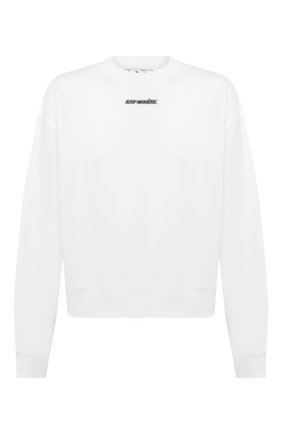 Мужской хлопковый свитшот OFF-WHITE белого цвета по цене 44200 руб., арт. 0MBA035E20FLE0020145 | Фото 1 Мужской хлопковый свитшот OFF-WHITE белого цвета, арт. 0MBA035E20FLE0020145 | Фото 1