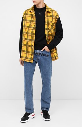 Мужской хлопковый свитшот OFF-WHITE черного цвета по цене 39100 руб., арт. 0MBA025E20FLE0031001 | Фото 2 Мужской хлопковый свитшот OFF-WHITE черного цвета, арт. 0MBA025E20FLE0031001 | Фото 2