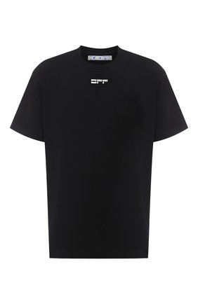 Мужская хлопковая футболка OFF-WHITE черного цвета по цене 24100 руб., арт. 0MAA038E20JER0091001 | Фото 1 Мужская хлопковая футболка OFF-WHITE черного цвета, арт. 0MAA038E20JER0091001 | Фото 1