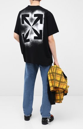 Мужская хлопковая футболка OFF-WHITE черного цвета по цене 24100 руб., арт. 0MAA038E20JER0031001 | Фото 2 Мужская хлопковая футболка OFF-WHITE черного цвета, арт. 0MAA038E20JER0031001 | Фото 2