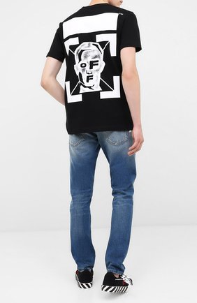 Мужская хлопковая футболка OFF-WHITE черного цвета по цене 25350 руб., арт. 0MAA027E20JER0191025 | Фото 2 Мужская хлопковая футболка OFF-WHITE черного цвета, арт. 0MAA027E20JER0191025 | Фото 2