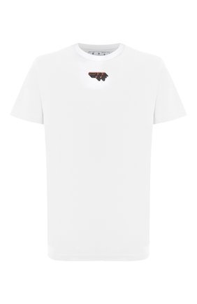 Мужская хлопковая футболка OFF-WHITE белого цвета по цене 27200 руб., арт. 0MAA027E20JER0120110 | Фото 1 Мужская хлопковая футболка OFF-WHITE белого цвета, арт. 0MAA027E20JER0120110 | Фото 1
