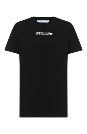 Мужская хлопковая футболка OFF-WHITE черного цвета по цене 23050 руб., арт. 0MAA027E20JER0041001 | Фото 1 Мужская хлопковая футболка OFF-WHITE черного цвета, арт. 0MAA027E20JER0041001 | Фото 1