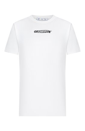 Мужская хлопковая футболка OFF-WHITE белого цвета по цене 26050 руб., арт. 0MAA027E20JER0040110 | Фото 1 Мужская хлопковая футболка OFF-WHITE белого цвета, арт. 0MAA027E20JER0040110 | Фото 1