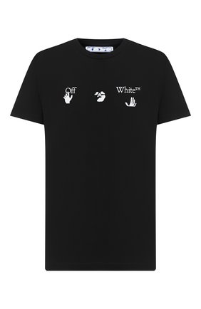 Мужская хлопковая футболка OFF-WHITE черного цвета по цене 19950 руб., арт. 0MAA027E20JER0021001 | Фото 1 Мужская хлопковая футболка OFF-WHITE черного цвета, арт. 0MAA027E20JER0021001 | Фото 1