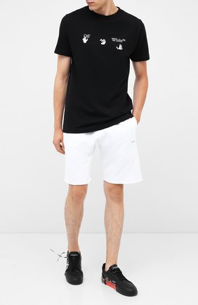 Мужская хлопковая футболка OFF-WHITE черного цвета по цене 19950 руб., арт. 0MAA027E20JER0021001 | Фото 2 Мужская хлопковая футболка OFF-WHITE черного цвета, арт. 0MAA027E20JER0021001 | Фото 2