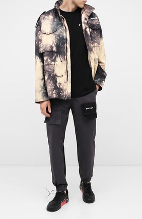 Мужская хлопковая футболка OFF-WHITE черного цвета по цене 19550 руб., арт. 0MAA027E20JER0011001 | Фото 2 Мужская хлопковая футболка OFF-WHITE черного цвета, арт. 0MAA027E20JER0011001 | Фото 2