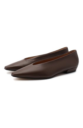Женские кожаные балетки BOTTEGA VENETA коричневого цвета по цене 39850 руб., арт. 608872/VBSD0 | Фото 1 Женские кожаные балетки BOTTEGA VENETA коричневого цвета, арт. 608872/VBSD0 | Фото 1