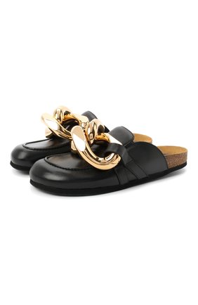 Женские кожаные сабо chain JW ANDERSON черного цвета по цене 52250 руб., арт. AN35004A/12020 | Фото 1 Женские кожаные сабо chain JW ANDERSON черного цвета, арт. AN35004A/12020 | Фото 1