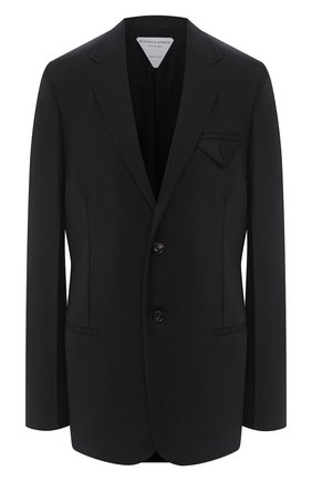 Женский шерстяной жакет BOTTEGA VENETA черного цвета по цене 165000 руб., арт. 628721/VKX00 | Фото 1 Женский шерстяной жакет BOTTEGA VENETA черного цвета, арт. 628721/VKX00 | Фото 1
