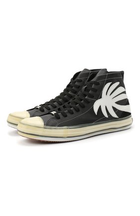 Мужские кожаные кеды PALM ANGELS черного цвета по цене 28500 руб., арт. PMIA048E20LEA0011001 | Фото 1 Мужские кожаные кеды PALM ANGELS черного цвета, арт. PMIA048E20LEA0011001 | Фото 1