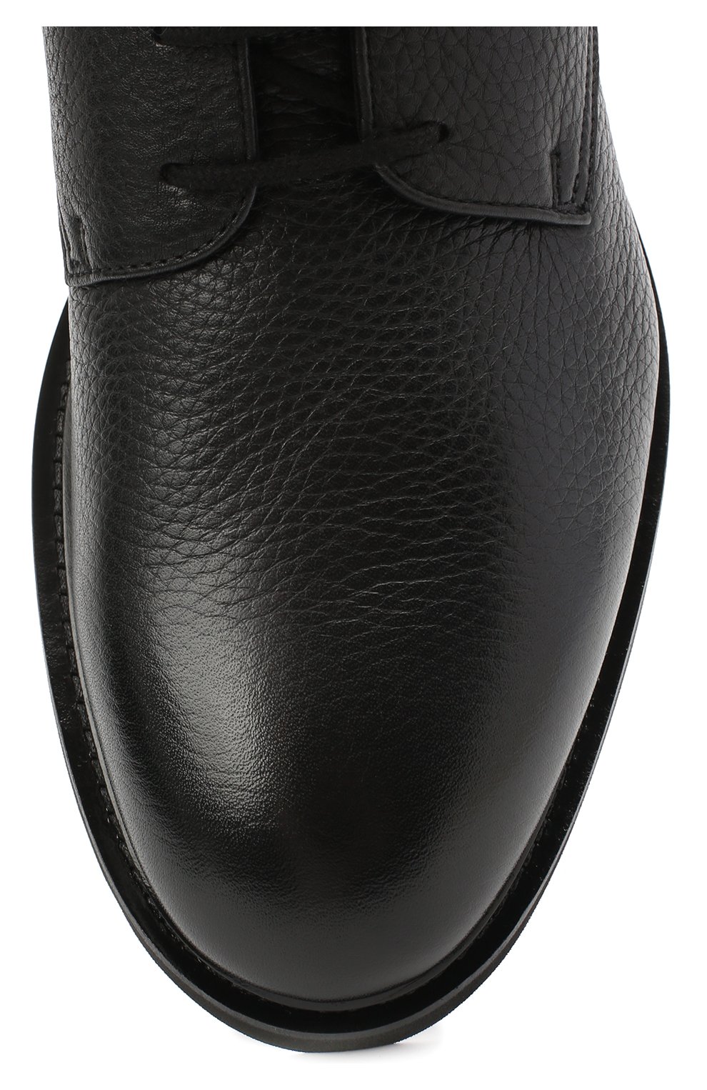 Мужские кожаные ботинки DOUCAL'S черного цвета, арт. DU2271GEN0UM019NN00 | Фото 5 (Длина стельки: 28,5, 29,5, 31,4, 30, 30,5, 30,3, 27, 29, 28, 27,5; Материал внешний: Кожа; Материал утеплителя: Натуральный мех; Мужское Кросс-КТ: Ботинки-обувь, зимние ботинки; ширина носка стельки: 8,5, 8,7, 9, 9,3, 9,4; толщина подошвы: 1,5)