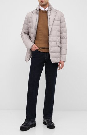 Мужские кожаные ботинки W.GIBBS синего цвета по цене 37500 руб., арт. 0260005/1420 | Фото 2 Мужские кожаные ботинки W.GIBBS синего цвета, арт. 0260005/1420 | Фото 2