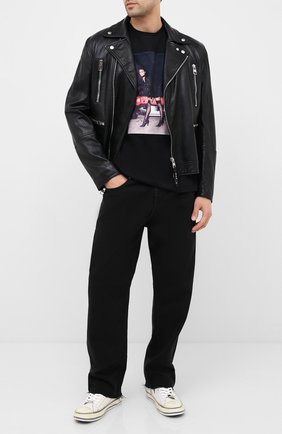 Мужская хлопковая футболка LIMITATO черного цвета по цене 13300 руб., арт. 0H HI/T-SHIRT REGULAR | Фото 2 Мужская хлопковая футболка LIMITATO черного цвета, арт. 0H HI/T-SHIRT REGULAR | Фото 2