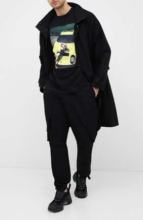 Мужская хлопковая футболка LIMITATO черного цвета по цене 13300 руб., арт. THINK PINK/T-SHIRT REGULAR | Фото 2 Мужская хлопковая футболка LIMITATO черного цвета, арт. THINK PINK/T-SHIRT REGULAR | Фото 2