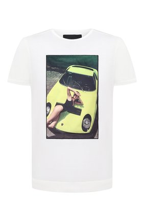 Мужская хлопковая футболка LIMITATO белого цвета по цене 13300 руб., арт. THINK PINK/T-SHIRT REGULAR | Фото 1 Мужская хлопковая футболка LIMITATO белого цвета, арт. THINK PINK/T-SHIRT REGULAR | Фото 1