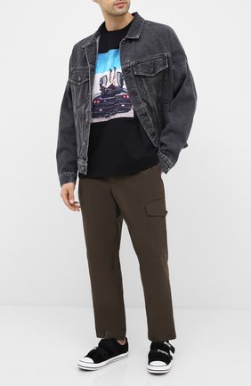 Мужская хлопковая футболка LIMITATO черного цвета по цене 13800 руб., арт. HIGH HEELS/T-SHIRT RELAX | Фото 2 Мужская хлопковая футболка LIMITATO черного цвета, арт. HIGH HEELS/T-SHIRT RELAX | Фото 2