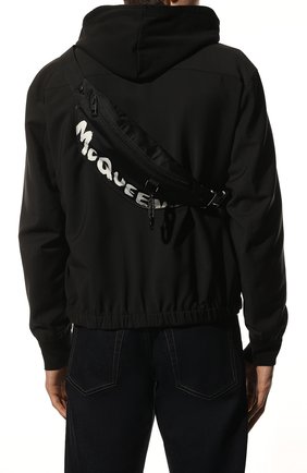 Мужская текстильная поясная сумка ALEXANDER MCQUEEN черно-белого цвета по цене 55350 руб., арт. 627254/HWC1K | Фото 2 Мужская текстильная поясная сумка ALEXANDER MCQUEEN черно-белого цвета, арт. 627254/HWC1K | Фото 2