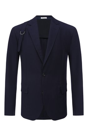Мужской хлопковый пиджак ALEXANDER MCQUEEN темно-синего цвета по цене 173500 руб., арт. 627151/QPS47 | Фото 1 Мужской хлопковый пиджак ALEXANDER MCQUEEN темно-синего цвета, арт. 627151/QPS47 | Фото 1