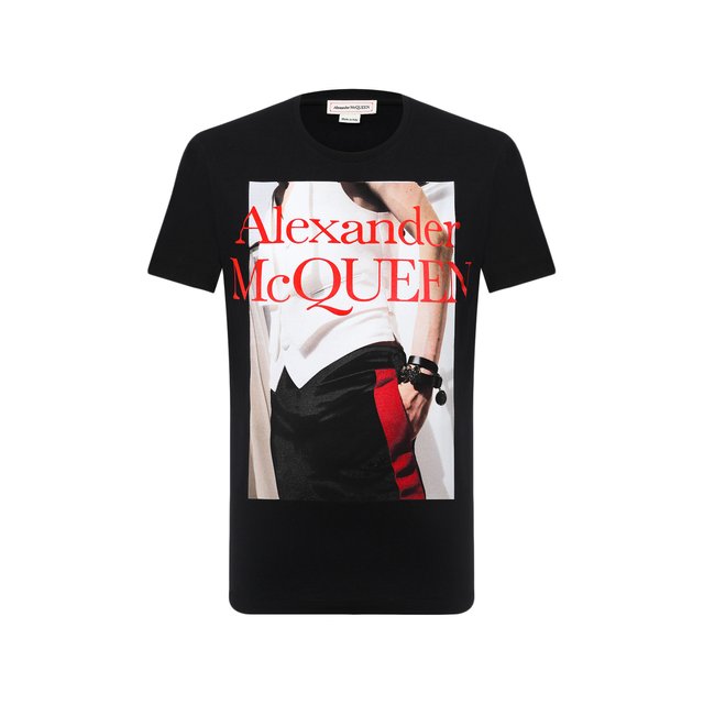 Хлопковая футболка Alexander McQueen 11196087