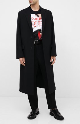 Мужская хлопковая футболка ALEXANDER MCQUEEN черного цвета по цене 33900 руб., арт. 624182/QPZ73 | Фото 2 Мужская хлопковая футболка ALEXANDER MCQUEEN черного цвета, арт. 624182/QPZ73 | Фото 2