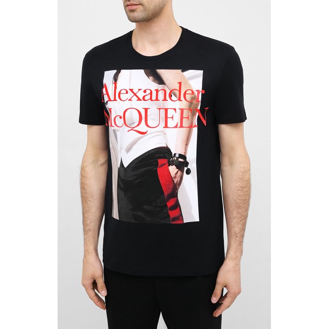 Хлопковая футболка Alexander McQueen 11196087