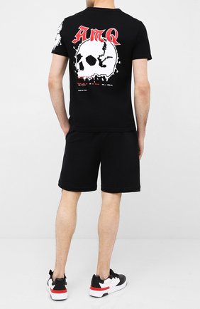 Мужская хлопковая футболка ALEXANDER MCQUEEN черного цвета по цене 37750 руб., арт. 624181/QPZ62 | Фото 2 Мужская хлопковая футболка ALEXANDER MCQUEEN черного цвета, арт. 624181/QPZ62 | Фото 2