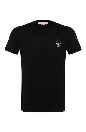 Мужская хлопковая футболка ALEXANDER MCQUEEN черного цвета по цене 35400 руб., арт. 624179/QPZ64 | Фото 1 Мужская хлопковая футболка ALEXANDER MCQUEEN черного цвета, арт. 624179/QPZ64 | Фото 1