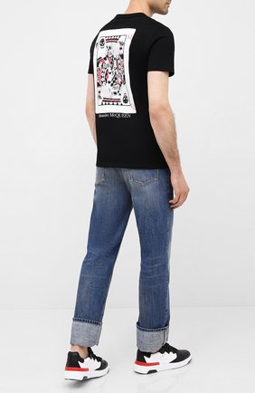Мужская хлопковая футболка ALEXANDER MCQUEEN черного цвета по цене 35400 руб., арт. 624179/QPZ64 | Фото 2 Мужская хлопковая футболка ALEXANDER MCQUEEN черного цвета, арт. 624179/QPZ64 | Фото 2