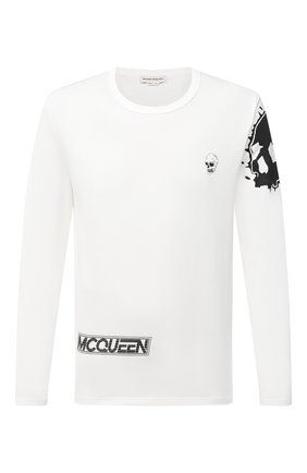 Мужская хлопковый лонгслив ALEXANDER MCQUEEN белого цвета по цене 45500 руб., арт. 624173/QPZ62 | Фото 1 Мужская хлопковый лонгслив ALEXANDER MCQUEEN белого цвета, арт. 624173/QPZ62 | Фото 1