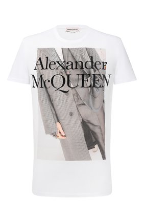 Мужская хлопковая футболка ALEXANDER MCQUEEN белого цвета по цене 33900 руб., арт. 624171/QPZ61 | Фото 1 Мужская хлопковая футболка ALEXANDER MCQUEEN белого цвета, арт. 624171/QPZ61 | Фото 1
