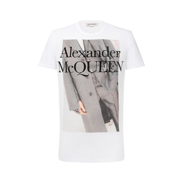 Хлопковая футболка Alexander McQueen 11196150