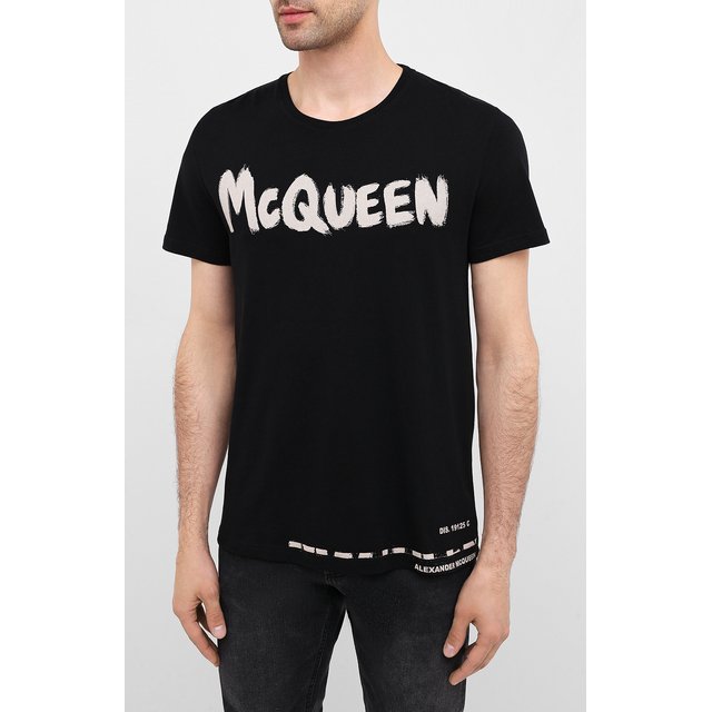 Хлопковая футболка Alexander McQueen 11196169
