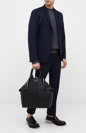 Мужская кожаная сумка ALEXANDER MCQUEEN черного цвета по цене 105000 руб., арт. 575546/1C00N | Фото 2 Мужская кожаная сумка ALEXANDER MCQUEEN черного цвета, арт. 575546/1C00N | Фото 2