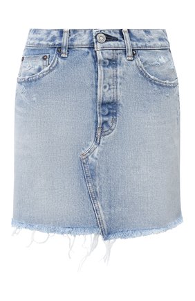 Женская джинсовая юбка MOUSSY голубого цвета по цене 17250 руб., арт. 025DSC11-2350 | Фото 1 Женская джинсовая юбка MOUSSY голубого цвета, арт. 025DSC11-2350 | Фото 1