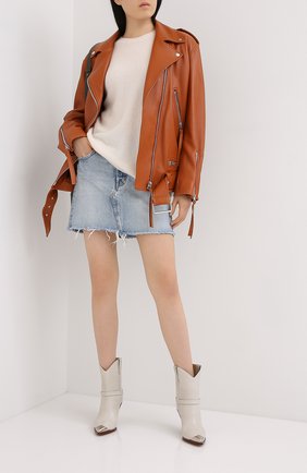 Женская джинсовая юбка MOUSSY голубого цвета по цене 17250 руб., арт. 025DSC11-2350 | Фото 2 Женская джинсовая юбка MOUSSY голубого цвета, арт. 025DSC11-2350 | Фото 2