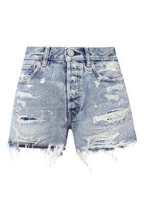 Женские джинсовые шорты MOUSSY голубого цвета по цене 27700 руб., арт. 025DSC11-2330 | Фото 1 Женские джинсовые шорты MOUSSY голубого цвета, арт. 025DSC11-2330 | Фото 1