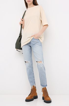 Женские джинсы MOUSSY голубого цвета по цене 27700 руб., арт. 025DSC11-2020 | Фото 2 Женские джинсы MOUSSY голубого цвета, арт. 025DSC11-2020 | Фото 2