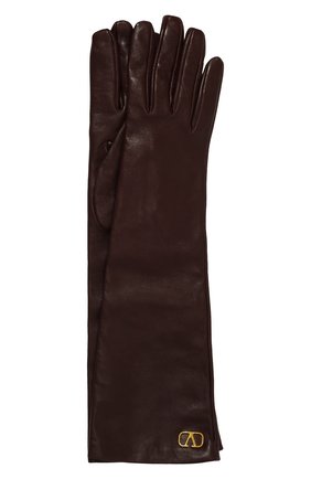 Женские кожаные перчатки VALENTINO бордового цвета по цене 36850 руб., арт. UW2GCA14/WJW | Фото 1 Женские кожаные перчатки VALENTINO бордового цвета, арт. UW2GCA14/WJW | Фото 1